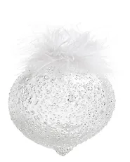 Conjunto de 42 bolas de Navidad ICELIGHT Vidrio Transparente/Blanco_1191835