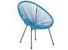 PE Rattan Bistro Set Blue ACAPULCO II_813784