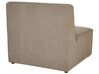 Module fauteuil en velours côtelé taupe pour canapé LEMVIG_876028