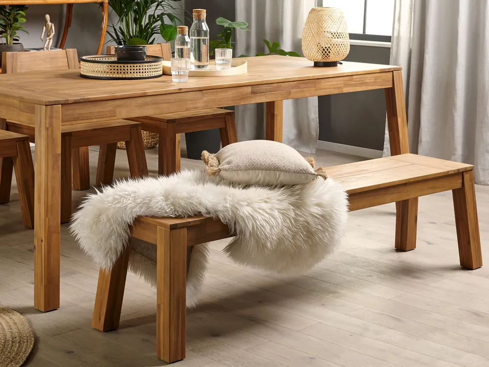 Garden Bench LIVORNO 169 cm Acacia Wood Brown_797351