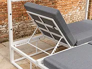 Garden Daybed PALLANZA Metal White_1155112