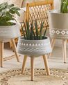 Plant Pot Stand 47 x 47 x 50 cm Taupe AGRIA_808829