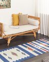 Bavlnený kelímový koberec 80 x 300 cm viacfarebný VARSER_869513
