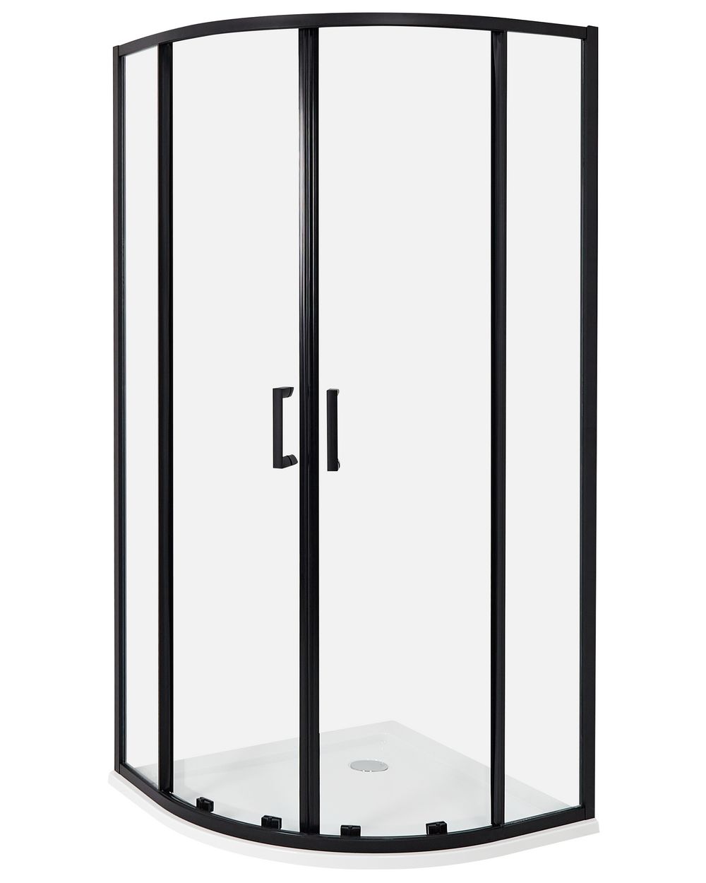 Sprchový kút JUKATAN 90 x 90 x 185 cm Čierna