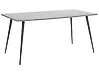 Mesa de comedor SANTIAGO Gris efecto hormigón 160 cm 80 cm