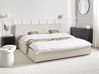 Waterbed Faux Linen LESTRE 180 x 200 cm (EU Super King) Off-White