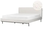 Bed Boucle CORIO 180 x 200 cm (EU Super King) Off-White_903263