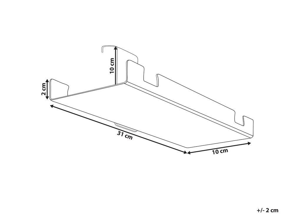 Cable Tray for Manual Adjustable Desk TRACIE Black_902208