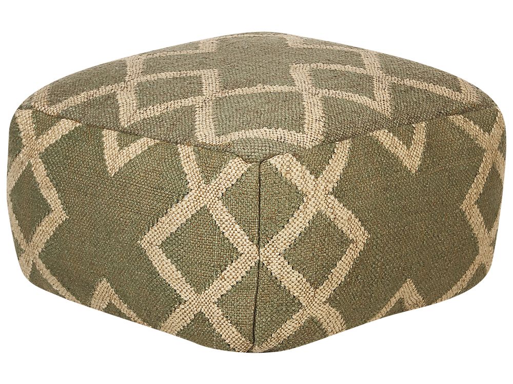 Pouffe GOPI Jute Green