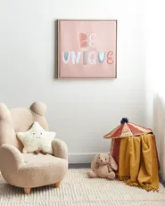 Obraz na płótnie TAURISANO 63 x 63 cm Motyw dziecięcy Różowy_891175