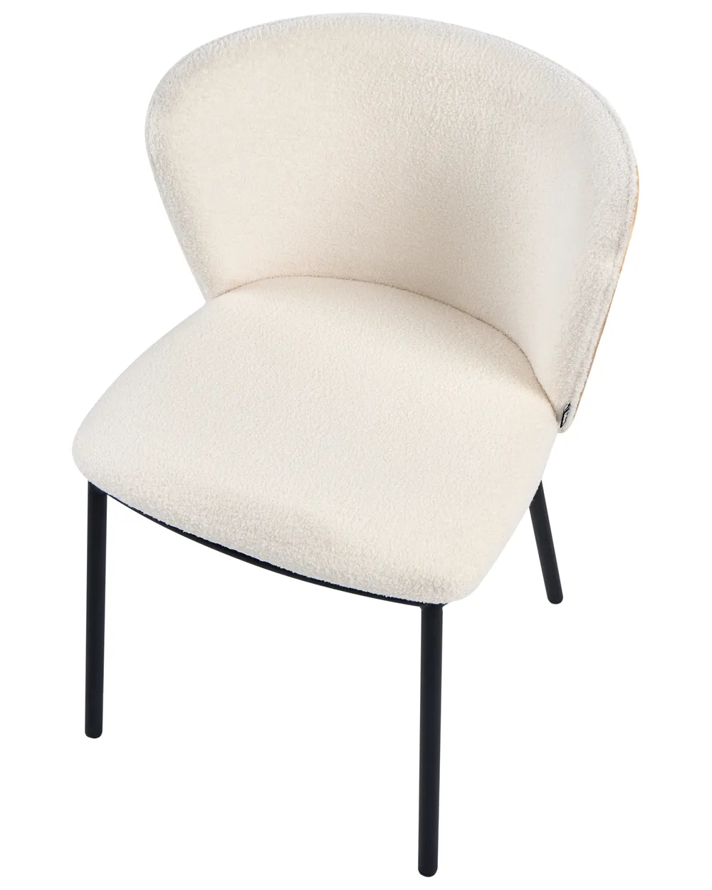 Set of 2 Dining Chairs HOSKIN Boucle Off-White_1058360