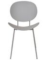 Sada 2 jídelních židlí šedé SHONTO_861847
