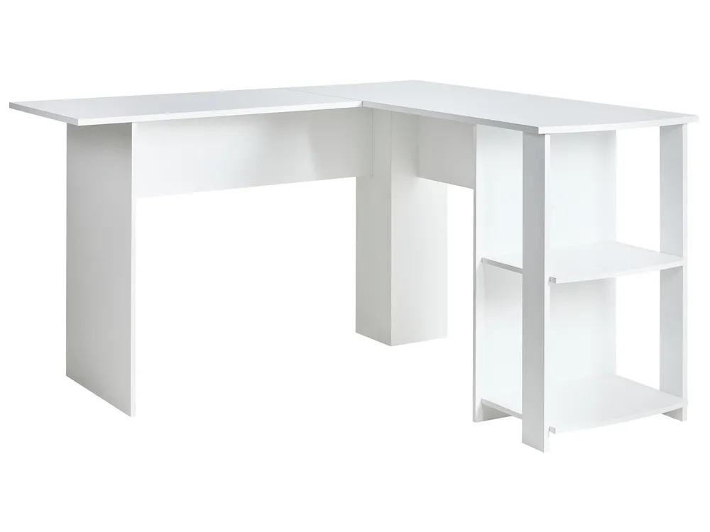 Biurko narożne SNYDER 125 cm 125 cm Biały