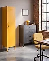 Storage Unit FROME Metal Yellow