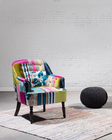 Fabric Armchair Multicolour MANDAL