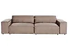 Modular Sofa 2 Seater HELLNAR Fabric Light Brown