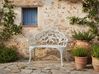 Garden Bench PIURA 88 cm Metal White