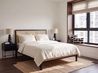 Bed Pine Wood SALERNAS 140 x 200 cm (EU Double) Black