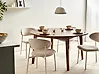 Dining Table HUNTLEY Dark Oak 140 cm 140 cm