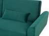 Háromszemélyes smaragdzöld bársony kanapéágy EINA_729289