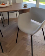 Set of 2 Dining Chairs AXTEL Fabric Light Grey_999627