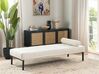 Chaise longue en bouclé blanc CHINON_925603