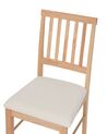 Lot de 2 chaises en bois clair beige clair ORONO_926546