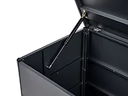 Cesta KYMI 136 cm 55 cm Metallo con ruote Grigio scuro_1173671