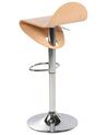 Set of 2 Swivel Bar Stools Light Wood LIVERPOOL _694129