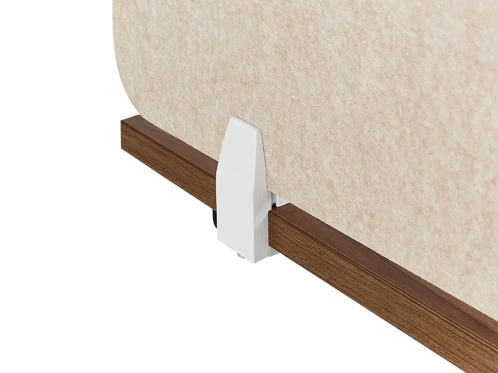 Bureauscherm beige 80 x 50 cm SPLIT