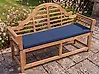 Bench Seat Pad Cushion MARLBORO 151 x 46 cm Blue