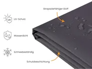 Regenschutzhülle CHUVA 275 cm 230 cm 70 cm Schwarz_985417