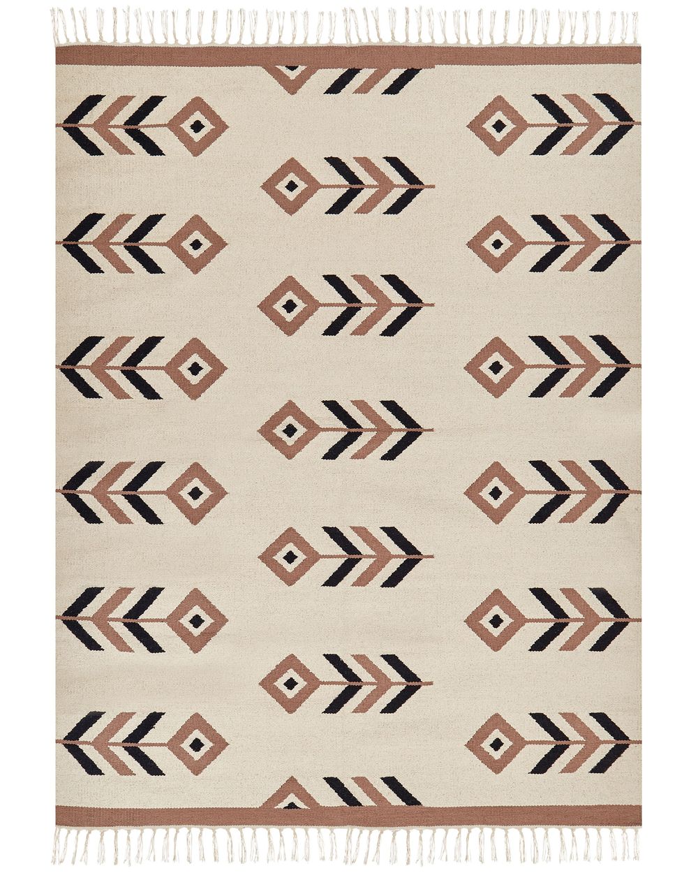 Tapis NIAVAN Beige 160 x 230 cm Kilim Coton