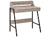 Home Office Desk with Hutch BROXTON 77 cm x 46 cm with Drawers Light Brown