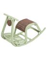 Rattan Kids Rocking Chair Light Green ASPRIA_932148