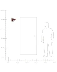 Set of 2 Outdoor LED Wall Lights GOVIA Brown_1107806