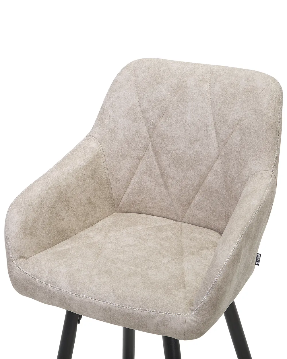 Set of 2 Bar Chairs DARIEN Beige_724442