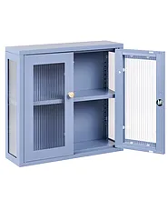 Wall Cabinet HARLYN 60 cm Metal Blue_1160875