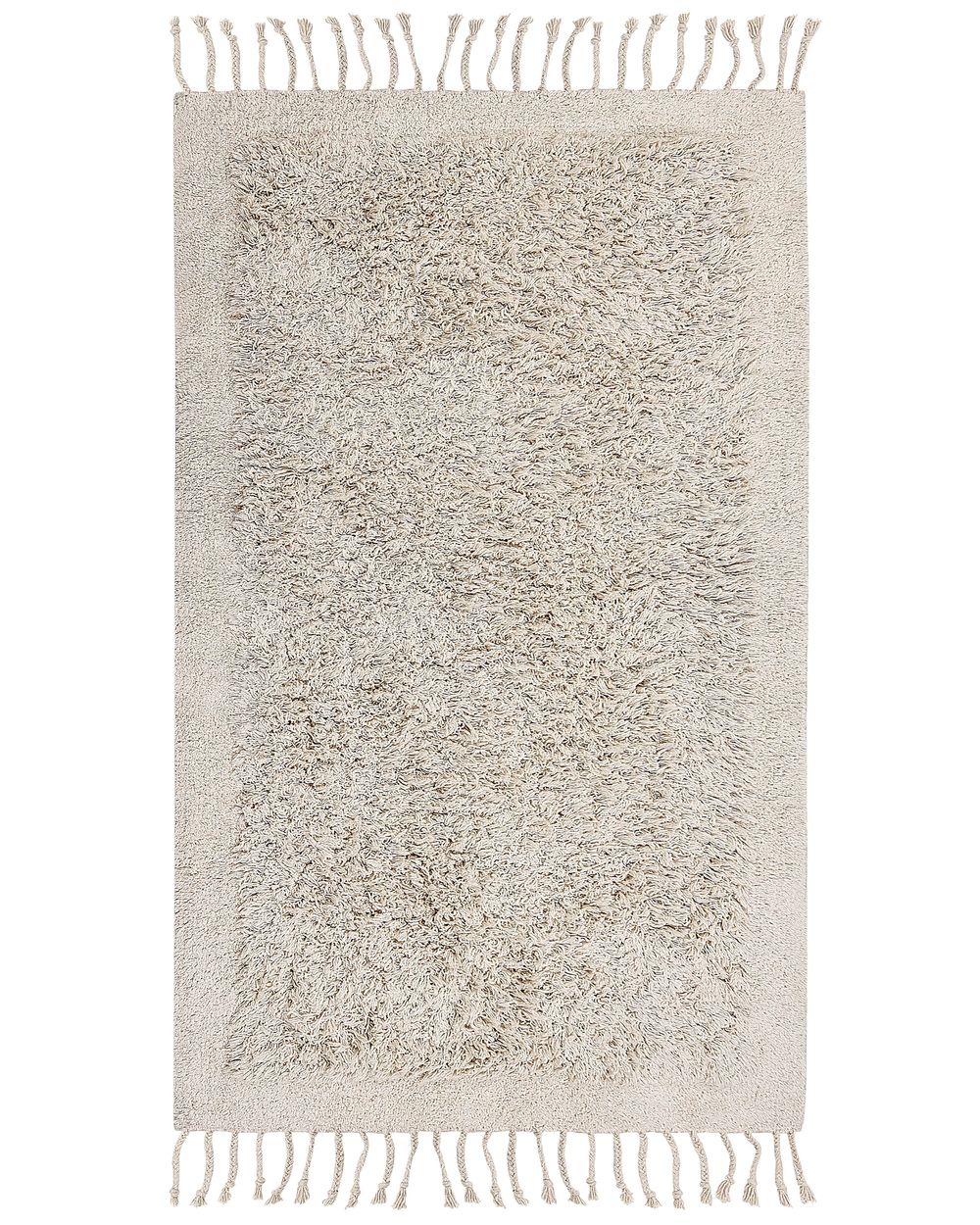 Dywan BITLIS Jasnobeżowy 80 x 150 cm Bawełna