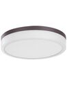 Lámpara de techo LED de metal blanco/marrón ⌀ 40 cm SAKAE_824712
