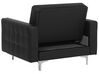 Sofa Set Kunstleder schwarz 5-Sitzer ABERDEEN_715783