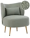 Armchair OTSBY II with Cushion Boucle Green
