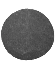 Shaggy Rug DEMRE Dark Grey ø 140 cm_738120