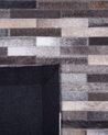 Kožený koberec šedo hnědý 140 x 200 cm AHILLI_721099