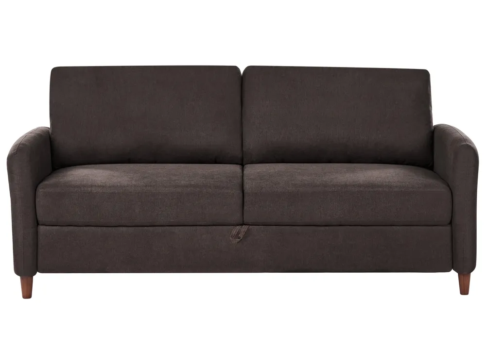 Living Room Set 5 Seater MARE Fabric Dark Brown_1100153