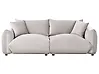 Sofa 3 Seater LUVOS Velvet Taupe