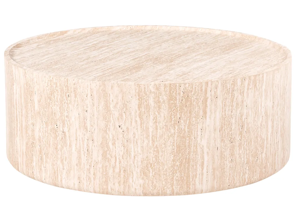 Coffee Table BULOKE Travertine Effect