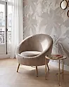 Sillón LANGA Terciopelo Gris pardo