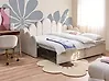Trundle Bed Velvet POLIGNAC 90 x 200 cm (EU Single) Light Beige