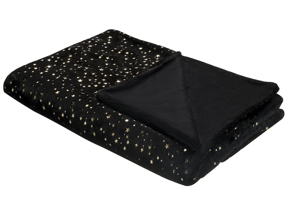 Koc ALAZEYA 130 x 180 cm Czarny